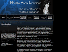Tablet Screenshot of healthyvocaltechnique.com